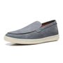 SAPATO ETTORE MOCASSIM MASCULINO CASUAL EM COURO AZUL COM CONFORTO