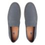 SAPATO ETTORE MOCASSIM MASCULINO CASUAL EM COURO AZUL COM CONFORTO