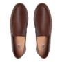 SAPATO ETTORE MOCASSIM MASCULINO CASUAL EM COURO MARROM COM CONFORTO