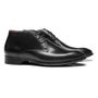 BOTA BATTIATIO DERBY MASCULINA CASUAL EM COURO PRETO COM CONFORTO