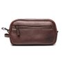 Necessaire Masculina Em Couro Conhaque