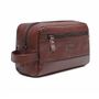 Necessaire Masculina Em Couro Marrom