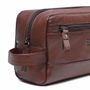 Necessaire Masculina Em Couro Marrom