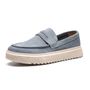 SAPATO MOCASSIM MASCULINO CASUAL EM COURO AZUL