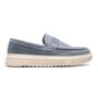 SAPATO MOCASSIM MASCULINO CASUAL EM COURO AZUL