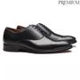 SAPATO OXFORD MASCULINO SOCIAL EM COURO PRETO COM CONFORTO