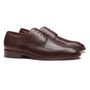  SAPATO DERBY MASCULINO SOCIAL EM COURO MARROM COM CONFORTO