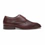  SAPATO DERBY MASCULINO SOCIAL EM COURO MARROM COM CONFORTO