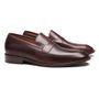  SAPATO LOAFER MASCULINO SOCIAL EM COURO MARROM COM CONFORTO