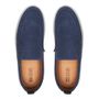  SAPATO MOCASSIM MASCULINO CASUAL EM COURO AZUL COM CONFORTO