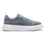 TÊNIS MASCULINO CASUAL EM COURO AZUL COM CONFORTO