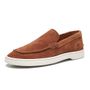 SAPATO MOCASSIM MASCULINO CASUAL EM COURO MARROM