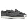 SAPATO MOCASSIM MASCULINO CASUAL EM COURO CINZA