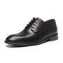  SAPATO DERBY MASCULINO SOCIAL EM COURO PRETO COM CONFORTO