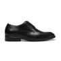  SAPATO DERBY MASCULINO SOCIAL EM COURO PRETO COM CONFORTO