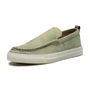  SAPATO MOCASSIM MASCULINO CASUAL EM COURO VERDE COM CONFORTO