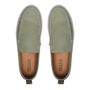  SAPATO MOCASSIM MASCULINO CASUAL EM COURO VERDE COM CONFORTO