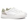 TÊNIS MASCULINO CASUAL EM COURO BRANCO COM CONFORTO