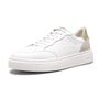 TÊNIS MASCULINO CASUAL EM COURO BRANCO COM CONFORTO