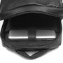 MOCHILA PORTA NOTEBOOK MASCULINA EM COURO PRETO
