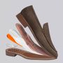 SAPATO MOCASSIM MASCULINO CASUAL EM COURO MARROM COM CONFORTO