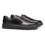 TÊNIS MASCULINO CASUAL EM COURO PRETO
