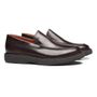 SAPATO MOCASSIM MASCULINO CASUAL EM COURO MARROM 