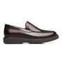 SAPATO MOCASSIM MASCULINO CASUAL EM COURO MARROM 