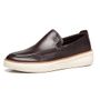 SAPATO MOCASSIM MASCULINO CASUAL EM COURO MARROM 