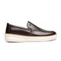 SAPATO MOCASSIM MASCULINO CASUAL EM COURO MARROM 