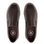 SLIP-ON MASCULINO CASUAL EM COURO MARROM 