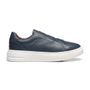 TÊNIS MASCULINO CASUAL EM COURO AZUL COM CONFORTO