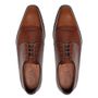 SAPATO DERBY MASCULINO SOCIAL EM COURO MARROM COM CONFORTO