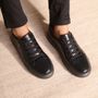 TÊNIS MASCULINO CASUAL EM COURO PRETO