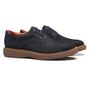 SAPATO DERBY MASCULINO CASUAL EM COURO AZUL