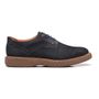 SAPATO DERBY MASCULINO CASUAL EM COURO AZUL