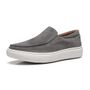 SLIP-ON MASCULINO CASUAL EM COURO CINZA