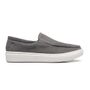 SLIP-ON MASCULINO CASUAL EM COURO CINZA