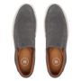SLIP-ON MASCULINO CASUAL EM COURO CINZA