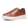 TÊNIS MASCULINO CASUAL EM COURO MARROM