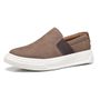 SLIP-ON MASCULINO CASUAL EM COURO MARROM