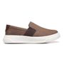 SLIP-ON MASCULINO CASUAL EM COURO MARROM