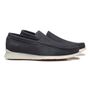 SAPATO VANONI MOCASSIM MASCULINO CASUAL EM COURO AZUL COM CONFORTO