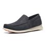 SAPATO VANONI MOCASSIM MASCULINO CASUAL EM COURO AZUL COM CONFORTO