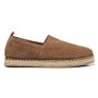 SAPATO MASCULINO ESPADRILLE CASUAL EM COURO MARROM