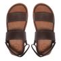 SANDÁLIA MASCULINA CASUAL EM COURO MARROM