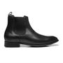 BOTA CHELSEA MASCULINA CASUAL COURO PRETO COM CONFORTO