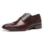 SAPATO DERBY BROGUE MASCULINO SOCIAL EM COURO MARROM COM CONFORTO