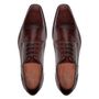 SAPATO DERBY BROGUE MASCULINO SOCIAL EM COURO MARROM COM CONFORTO