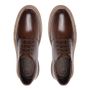 SAPATO DERBY MASCULINO CASUAL EM COURO MARROM